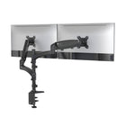 ShoppingAll Support de bureau pour écran LCD avec bras à double ressort à gaz entièrement réglable - Noir-Pour deux écrans 15"-32", chaque bras peut supporter un écran de 17.6 lbs/8kg avec des trous de montage VESA 75mm x75mm ou 100mm x 100mm