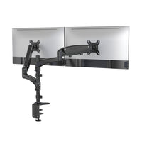 ShoppingAll Support de bureau pour écran LCD avec bras à double ressort à gaz entièrement réglable - Noir-Pour deux écrans 15"-32", chaque bras peut supporter un écran de 17.6 lbs/8kg avec des trous de montage VESA 75mm x75mm ou 100mm x 100mm