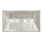 KUCHT KRH4810A 48 po Hotte murale - 1200 CFM - Acier inoxydable-Équipée de quatre lampes DEL de 1,5 W, cette hotte professionnelle au design sans couture offre une meilleure visibilité pendant la cuisson et rehausse l’apparence de votre cuisinière Kucht Pro.