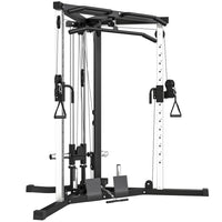 Soozier - Appareil de gym à domicile avec barre de traction-15 positions réglables avec systèmes de double poulie pour divers exercices musculaires  