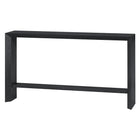 Hudson&Canal - Console Osman 55" de largeur par - Grain noir-Le plateau de table a une capacité de poids de 55 lb, l'étagère inférieure peut supporter 35 lb