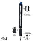 uni-ball Stylos à bille JETSTREAM - pointe moyenne (1.0 mm) - Bleu - paquet de 3-1.0mm Pointe Moyenne