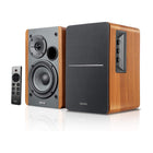 Edifier - R1280DBs Enceintes de bibliothèque alimentées Bluetooth au design classique et au son moderne avec sortie de caisson de basses - Brun-Qualité sonore de studio avec reproduction sonore naturellement affinée grâce à des basses de 4 po et un tweeter à dôme en soie de 13 mm