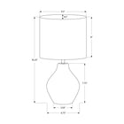 Monarch Specialties - Luminaire - 16 po H Lampe De Table - Résine Brune - Abat-Jour Beige - Contemporain-La garantie limitée de 2 ans contre tout défaut assure la qualité et la durabilité de votre choix d'éclairage pendant de nombreuses années