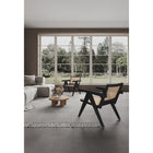 Manhattan Comfort - Hamlet fauteuil d’appoint chic industriel 57,5 cm - noir et cannage naturel-10
