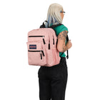 JanSport - Grand Sac À Dos Étudiant - Misty Rose-Panneau arrière entièrement rembourré