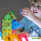 Polydron - PY-575000T Ensemble de départ KinderMag - translucide - 48 pièces-Conception super robuste et testée pour la sécurité des enfants âgés de 12 mois et plus.