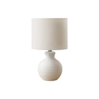 Monarch Specialties - Luminaire - 16 po H Lampe De Table - Résine Blanche - Abat-Jour Ivoire / Crème - Contemporain-Lampe de table contemporaine de 16 pouces de haut, dotée d'une élégante base en résine blanche au fini texturé, qui s'intègre parfaitement à tout décor dans un bureau, un salon ou une chambre à coucher