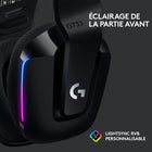 Logitech - Casque gaming sans fil LIGHTSPEED G733 avec bandeau de suspension - Noir-Le bandeau de suspension réversible et coloré peut être porté de longues heures de jeu grâce à son confort.