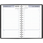 AT-A-GLANCE - Cahier de rendez-vous quotidien 2027 - 8 po H x 4 7/8 po l - noir - anglais-Un jour de semaine par page
