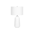 Monarch Specialties - Luminaire - 26 po H Lampe De Table - Crème Céramique - Abat-Jour Ivoire / Crème - Moderne-Illuminez votre salon, votre bureau ou votre chambre à coucher avec cette lampe de table moderne de 26 pouces de haut, dotée d'une base classique effilée en céramique crème à la texture subtile, surmontée d'un abat-jour tambour chic en lin ivoire et d'un embout argenté