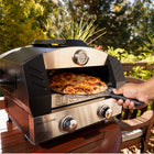 Blackstone - Four à pizza portable avec pierre de cordiérite de 15"-Porte d'entrée conservant la chaleur