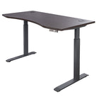 Motionwise - Bureau courbé ergonomique série M3 PRO Motionwise, 30 po x 60 po, électrique assis-debout, double moteurs - Noyer Américain-Réglage électrique de la hauteur : Passez facilement de la position assise à la position debout grâce à une plage de hauteur réglable de 28 po à 48 po, réduisant les douleurs dorsales et améliorant la posture pendant de longues journées de travail. Le système robuste à double moteur offre des ajustements de hauteur plus rapides et plus fluides