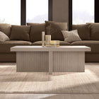 Hudson&Canal - Table basse rectangulaire Boden (112 cm de largeur) - Blanc aulne-Finition en blanc aulne aspect bois
