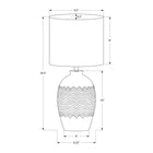 Monarch Specialties - Luminaire - 19 po H Lampe De Table - Céramique Ivoire - Abat-Jour Ivoire / Crème - Transitionnel-Illuminez votre intérieur sans effort grâce à l'interrupteur à bouton rotatif marche/arrêt qui accueille une ampoule standard de 60 W (non incluse), ce qui vous permet d'éclairer votre espace en toute simplicité