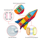 Picasso Tiles - Ensemble de fusées Blocs de construction magnétiques - Ensemble de 36 pièces-Vous pouvez occuper votre enfant avec des heures de plaisir et l'aider à apprendre en même temps en favorisant son développement cérébral tout en encourageant la créativité