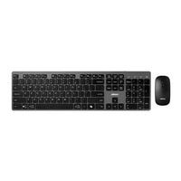 Adesso - EasyTouch 7300 combo clavier et souris à profil mince, disposition bilingue anglais/français pour le Canada-Design mince et profil bas - Combo clavier et souris ergonomique et confortable, idéal pour la maison et le bureau