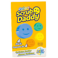Scrub Daddy - Couleurs - Paquet de 4-Comprend quatre épurateurs Scrub Daddy originaux