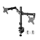 Rocelco - Rehausseur de bureau d'angle réglable assis/debout de 46 po avec support pour double écran - Noir-Supporte 40 livres