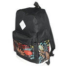 Nicci - Ensemble de sac à dos 3 pièces avec imprimé floral - Noir-Port USB