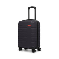 Swiss Mobility - Valise de cabine à coque rigide 21.50po de la collection QUAD - Noir-Fabriqué en ABS/PC léger et résistant