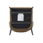 Manhattan Comfort - Lot de 4 chaises de salle à manger modernes Kirsten 52 cm en similicuir camel-Garantie limitée du fabricant de 30 jours