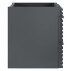 Modway - Render Support mural de 24" Armoire de toilette de salle de bain (lavabo non inclus) - Gris-Bassin d’évier et installations non inclus