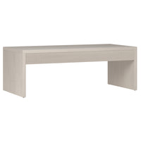 Hudson&Canal - Table basse rectangulaire Lawrence , 48 po de largeur, blanc aulne-Un design contemporain moderne pour votre salon, votre bureau et plus encore