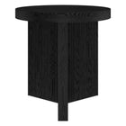 Hudson&Canal - Table d'appoint ron Holm 22" L - Grain noir-La table est fabriquée à partir de matériaux MDF de haute qualité et durables