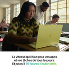 Apple - Portatif MacBook Neo 13 po - A18 Pro - SSD 256 Go - Mémoire 8 Go - Indigo-Un brillant écran 13 po - Le superbe écran Liquid Retina vous en met plein la vue. Avec une définition de 2 408 x 1 506, jusqu’à 500 nits de luminosité et la prise en charge d’un milliard de couleurs, les images sont éclatantes et le texte, net