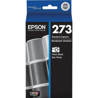 Epson - T273 Cartouche d'encre - Capacité standard – Noir photo-Obtenez une capacité de rendement standard par cartouche d'encre tout en bénéficiant d'économies