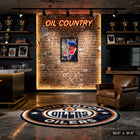 Mark Messier Edmonton Oilers - Toile encadree - 22" x 31"-Dimensions finales: 22.5x31.5
