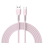 Câble Type C Basic Tech de 3 pi - Rose-Élégant et sans enchevêtrement