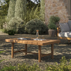 Modway - Eleni 41 po Terrasse extérieure Bois de teck Table basse - Naturel-Plateau à lattes