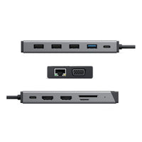 ALOGIC - Station d'accueil universelle triple écran DV3-Plus d'écrans, moins de basculement. La station d'accueil USB-C DV3 pour ordinateurs portables ou de bureau prend en charge les écrans Full HD (à 60 Hz)* sur jusqu'à 3 moniteurs simultanément. Avec un tel espace, vous disposez d'une configuration idéale pour le multitâche : tous vos documents, feuilles de calcul, onglets de recherche, e-mails, conversations, tout en restant dans une fenêtre Instagram originale.