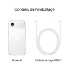 Apple - iPhone Air - 512 Go - Blanc nuage - Bell et Virgin Plus-CONÇU POUR APPLE INTELLIGENCE - Personnel, privé, puissant. Écrivez, exprimez-vous et faites-en plus sans effort