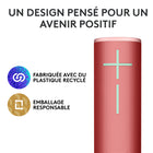 Ultimate Ears - MEGABOOM 4 enceinte Bluetooth portable étanche, Rouge-Magic Button: lecture, pause, piste suivante et contrôle de votre service de streaming- configurez des playlists en un clic sur des plateformes telles que Spotify, Amazon Music sous Android ou Apple Music sous iOS