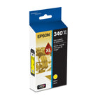Epson - Cartouche d'encre 340 Claria Photo HD - Haute capacité - Jaune-Le système d’impression Epson est particulièrement conçu pour être utilisé avec les encres d’origine Epson. L’utilisation d’encres non authentiques peut entraîner des dommages qui ne sont pas couverts par la garantie limitée de l’imprimante. 