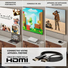Mount-It! - Support mural à mouvement complet pour écrans de 23 à 55 pouces-Bénéficiez d'une visibilité optimale et d'un éblouissement réduit grâce au réglage facile de l'inclinaison de +5/-10°