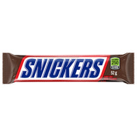 Snickers – Barre de chocolat Original, 52 g-Faite avec caramel, nougat, arachides et chocolat au lait