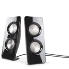 Cyber Acoustics - CA-3350 Système haut-parleurs Curve Storm 2.1 avec boîtier de commande-Puissance de crête de 50 watts, 25 watts RMS