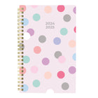 Blueline - 2024-2025 agenda académique hebdomadaire/mensuel - 8 po x 5 po - Collection Geo assortie - Bilingue-Calendrier mensuel au début de chaque mois