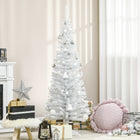 HOMCOM - Arbre de Noël - arbre de Noël fin avec branches réalistes-La base est amovible pour un rangement facile 
