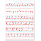 Ashley Productions - ASH97010 Smart Poly PosterMat Pals Économiseurs d'espace - 13" x 9-1/2" - écriture cursive D'Nealian - paquet de 10-Utilisez avec des marqueurs effaçables à sec ou à base d'eau et des crayons lavables. Surface inscriptible/effaçable.