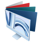 Apple - iMac 24" - Puce Apple M3 - GPU 8 cœurs - 256 SSD - Mémoire unifiée 8 Go - Argent - Anglais-Accessoires Magic Inclus – iMac s’accompagne d’un Magic Keyboard et d’une Magic Mouse de couleur assortie