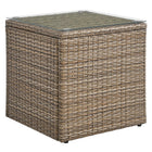 Modway - Convene Terrasse extérieure Table d’appoint - Brown-Table d’appoint extérieure patio