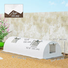 Outsunny - serre de jardin portable 10 pi x 3 pi x 2 pi, vert- Structure en acier pour un noyau solide
