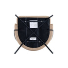 Manhattan Comfort - Lot de 2 chaises de salle à manger modernes Gracie 61,5 cm, revêtement similicuir, coloris beige et noir-Garantie limitée du fabricant de 30 jours