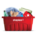 Staples - Le bac rouge réutilisable, Anglais-Design durable: Conçu pour résister à des charges lourdes et à un usage quotidien