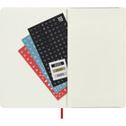 Moleskine - 2025 Agenda hebdomadaire à grande couverture souple - 5" x 8.25" - Rouge écarlate-Autocollants Pour Personnaliser Votre Emploi Du Temps Et Autocollants « Année » Pour Le Dos Du Carnet